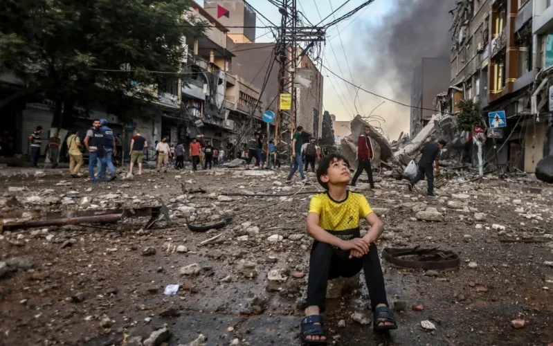 Boy in the streest of Gaza