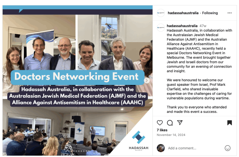 Hadassah Australia meeting