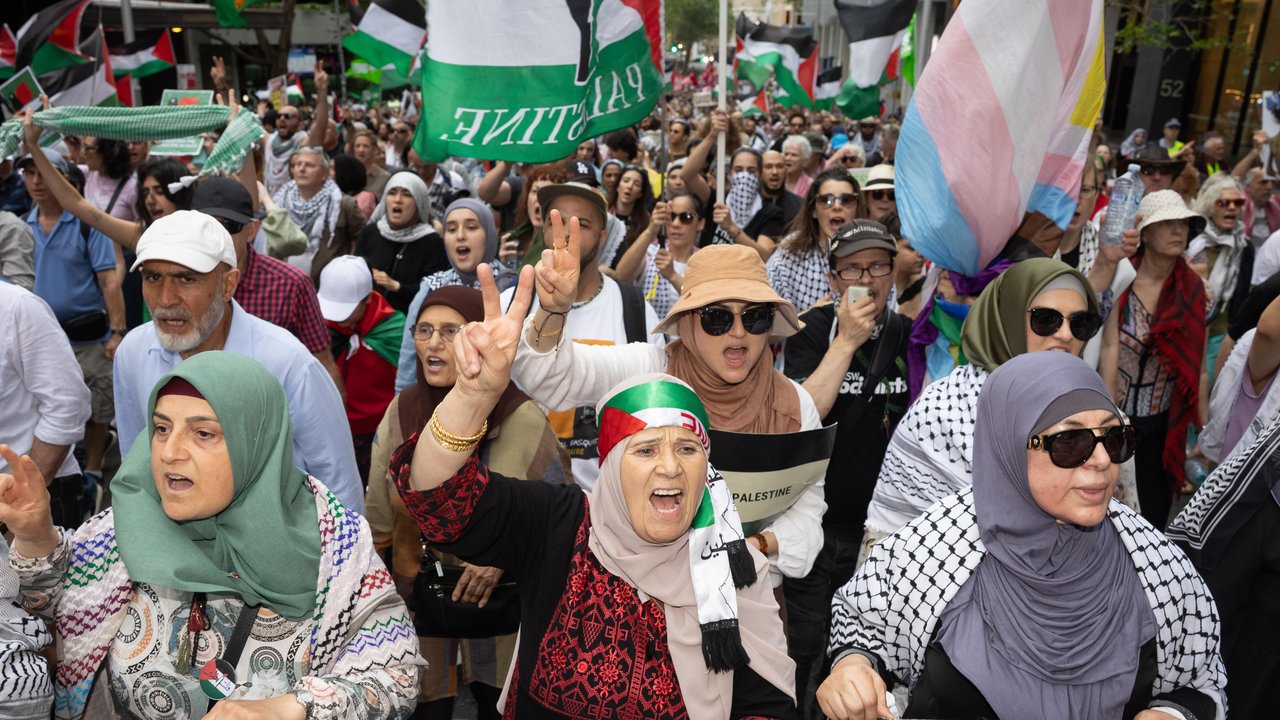 Pro-Palestine protest in Sydney