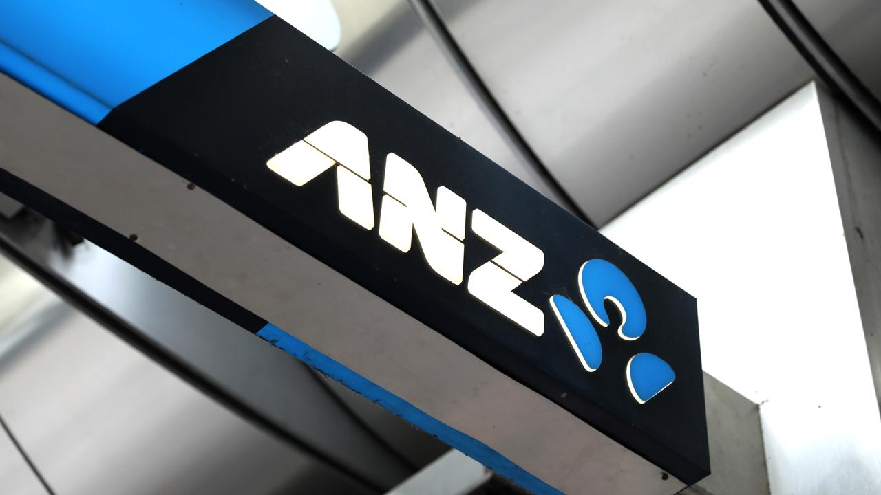 A file photo of an ANZ sign