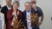 Foreign Affairs Minister Penny Wong and Trade Minister Don Farrell (holding lobsters). Image: Facebook