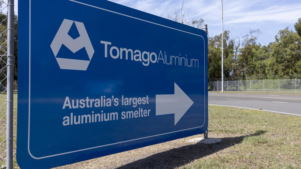 Signage at Tomago Aluminium (file image)