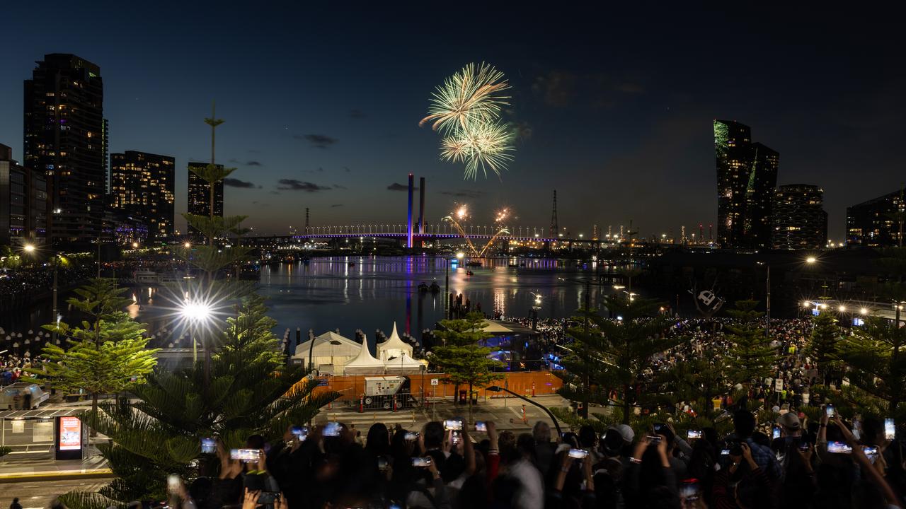 News years eve celebrations in Melbourne.