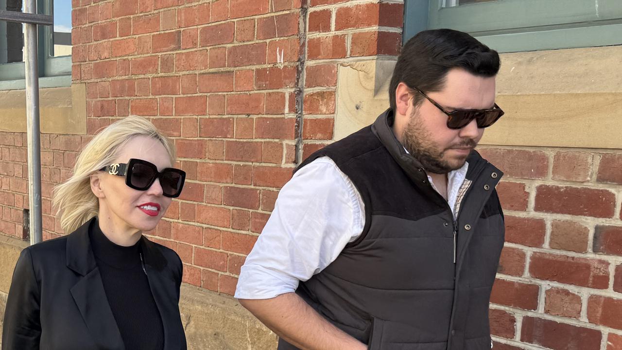 Bruce Lehrmann and his lawyer Zali Burrows (file)