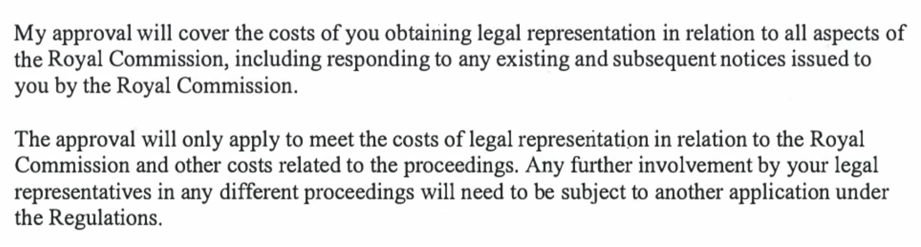 Extract from Mark Dreyfus’ 28 October 2022 approval (Source: FOI)