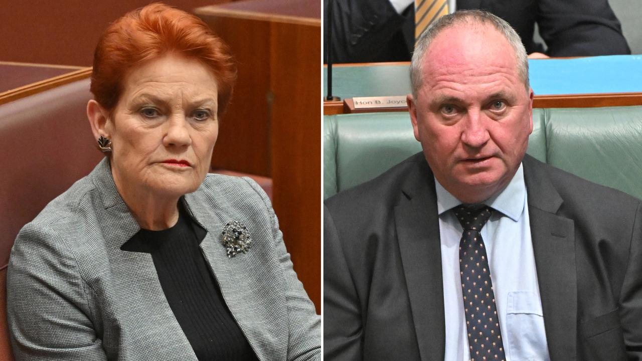 Pauline Hanson and Barnaby Joyce (file images)