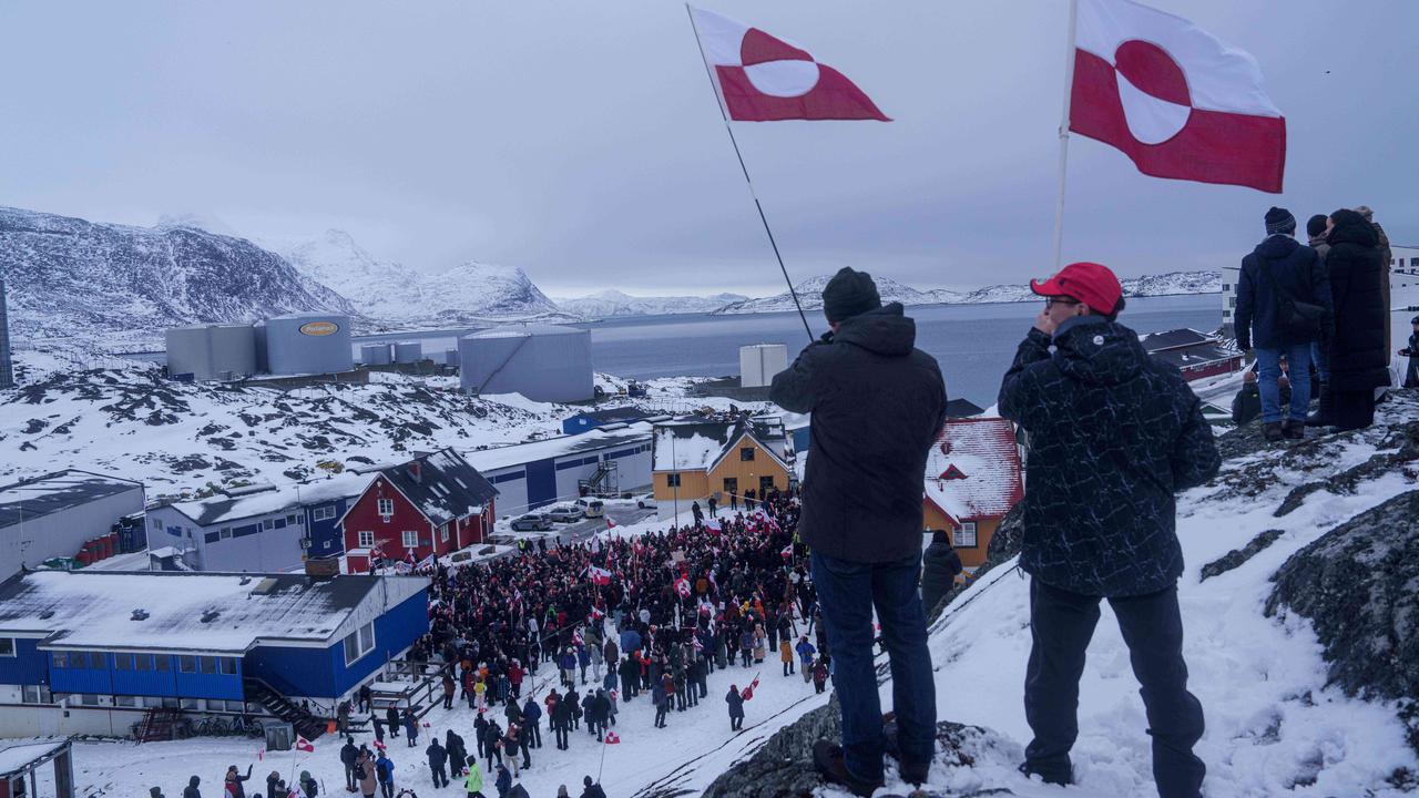 Protesters in Greenland