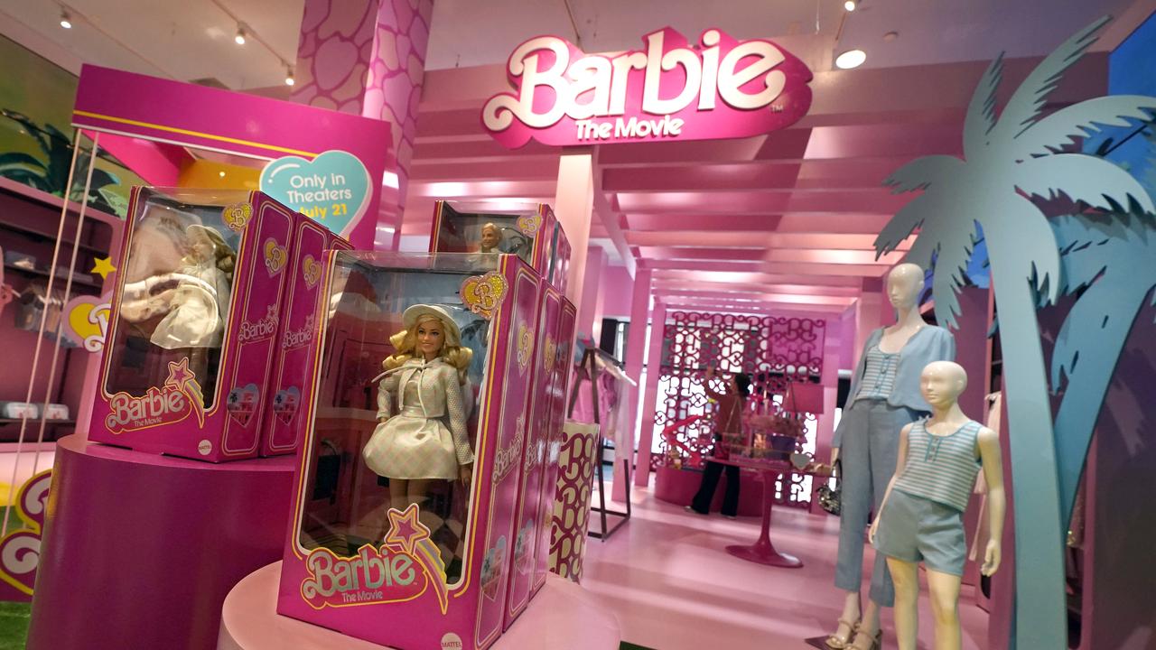 Barbie display in a shop