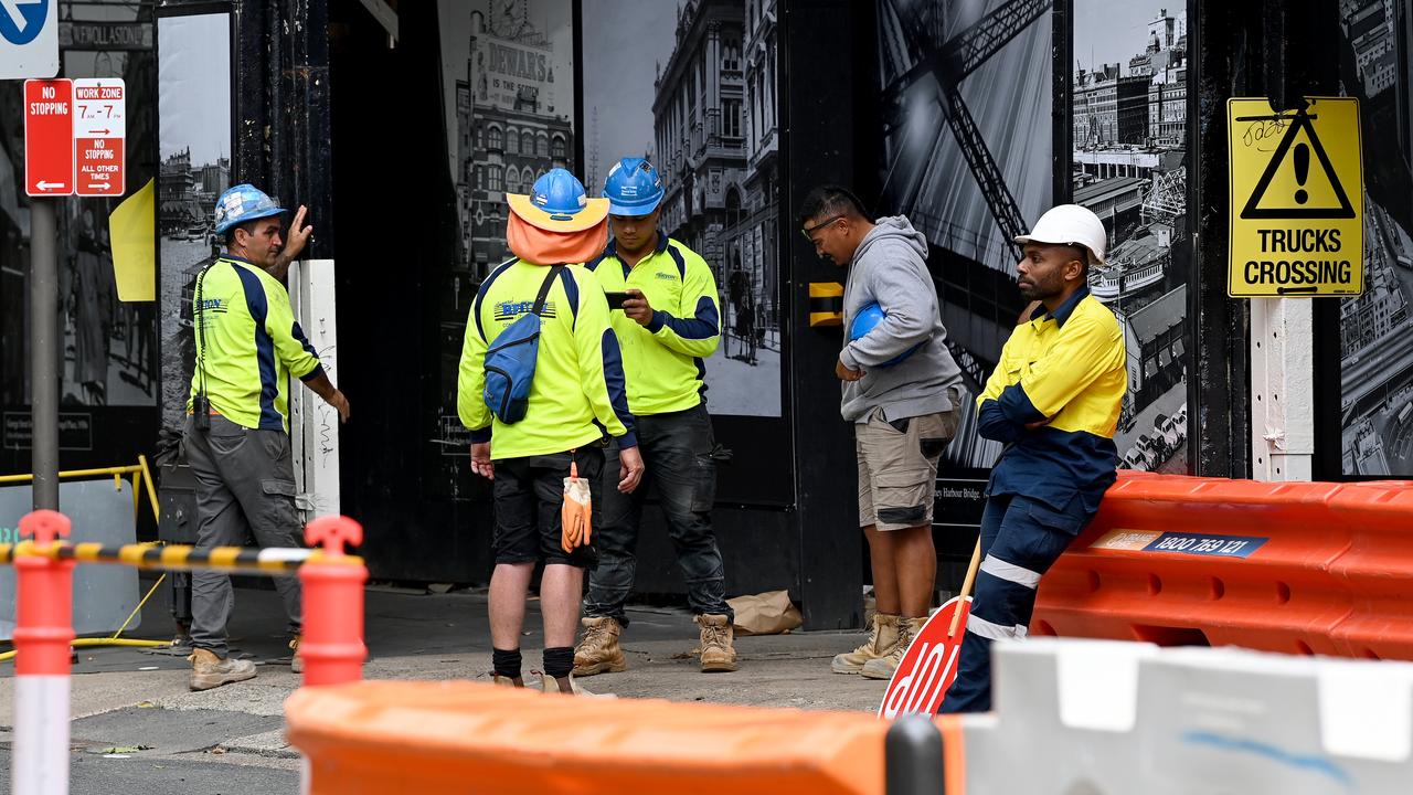Construction workers (file image)