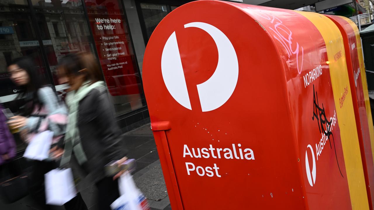 Australia Post signage on a mail box (file image)