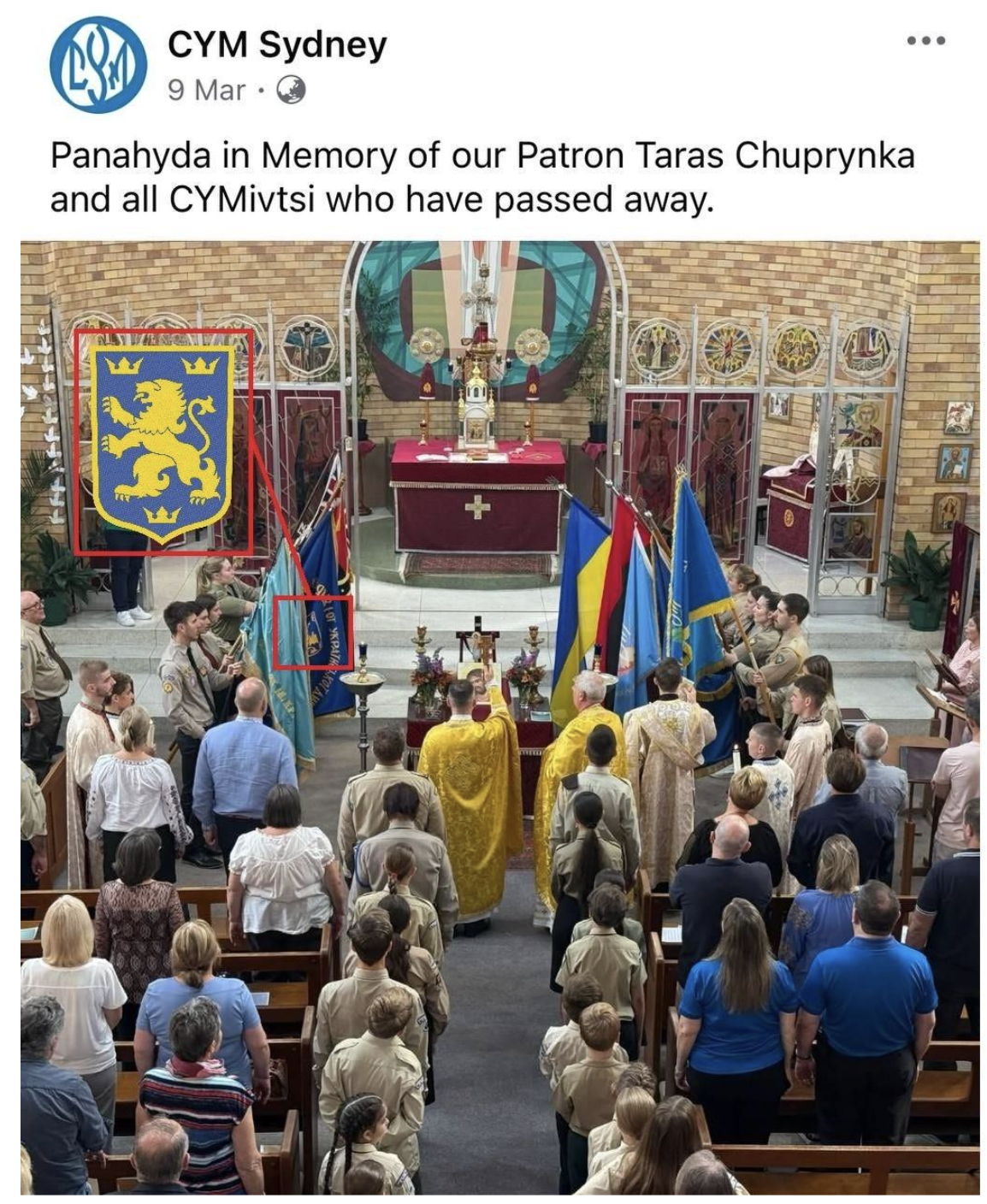 CYM Sydney Facebook post in memory of Nachtigal Commander Taras Chuprynka aka Roman Shukhevych.