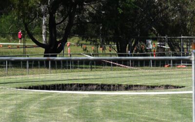 Massive sinkhole opens up near major tunnel project