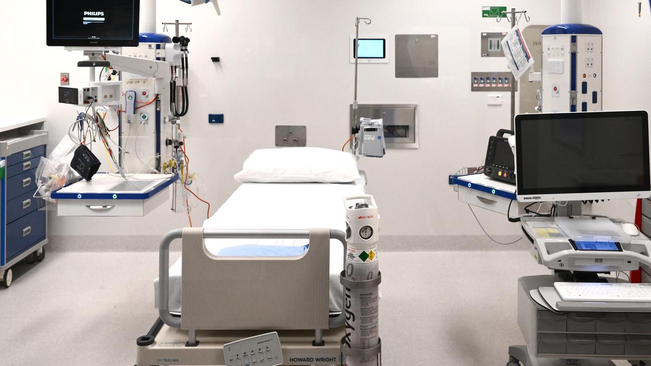 An empty bed in the emergency department (file image)