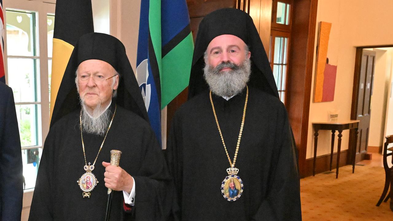 Patriarch Bartholomew and Archbishop Makarios (file)