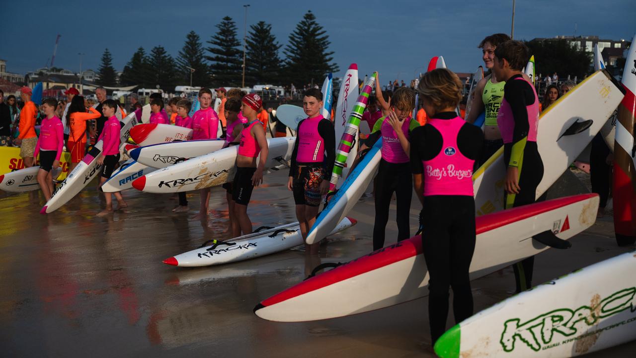 Sydney bathers and surfers paddle out for shark victim Nico Antic