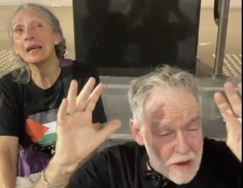 70-year olds pepper sprayed. Video in story.