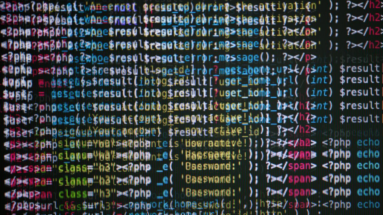 An image of code displayed on a computer screen