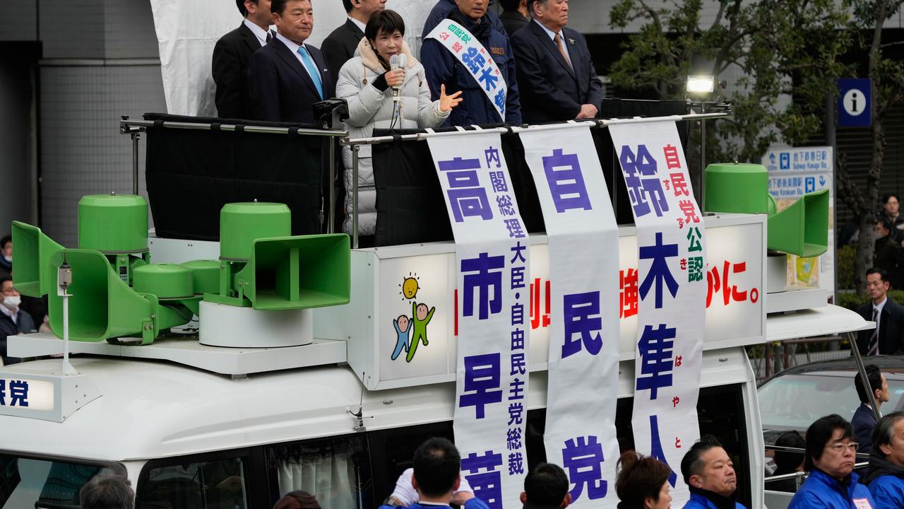 Sanae Takaichi, Japan's prime minister and leader of  the ruling LDP.