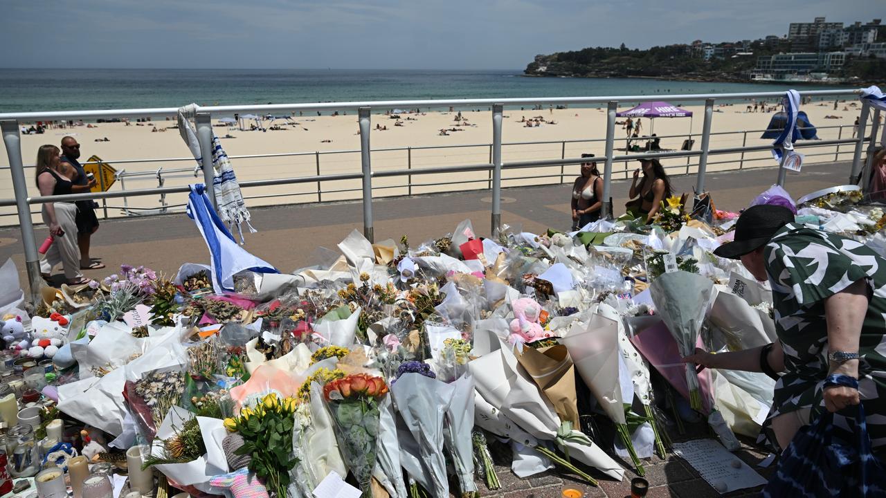 A floral tribute at Bondi Beach (file image)