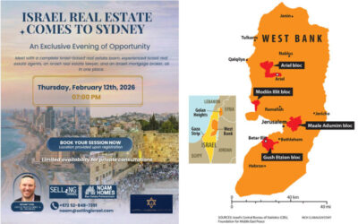 Israel lobby sells stolen Palestinian land to Australian investors