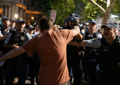 Herzog protests. Medics attacked too, lawyers question police violence