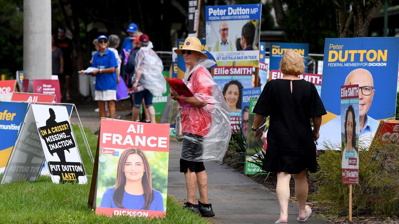 Voters cast their ballots