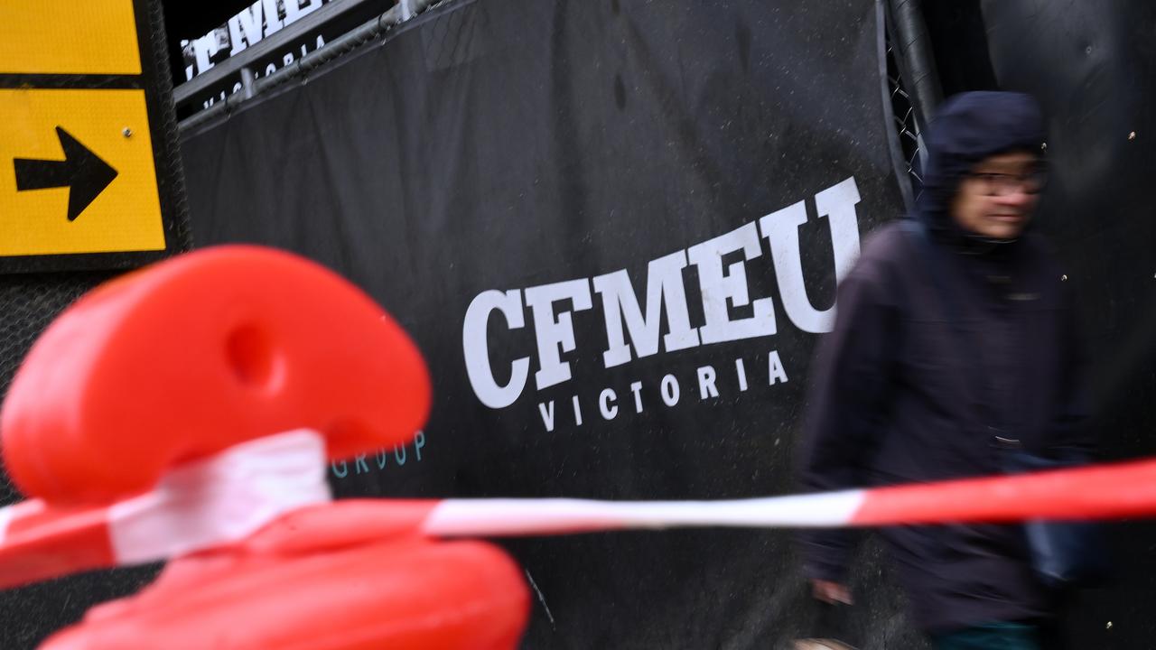 CFMEU signage in Melbourne