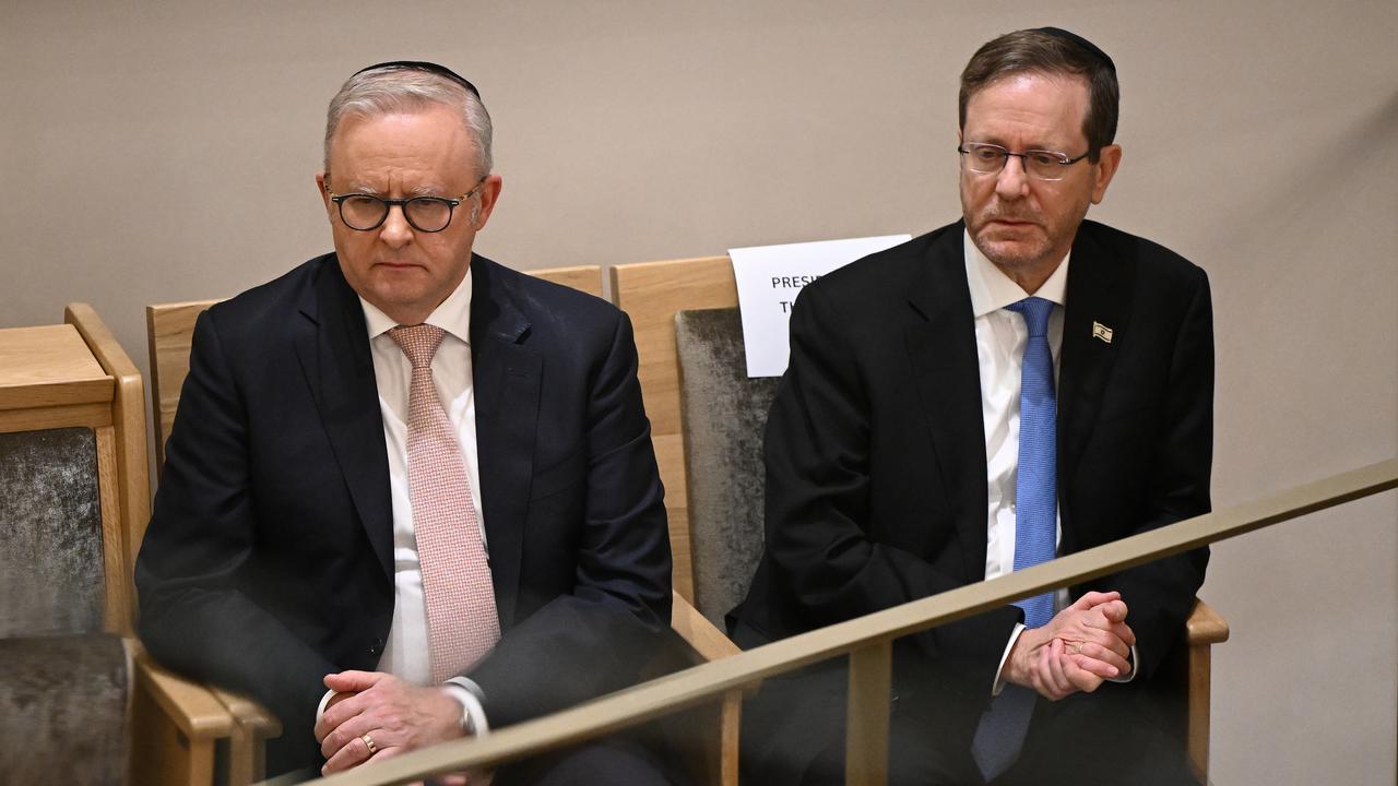 Prime Minister Anthony Albanese and Israeli President Isaac Herzog