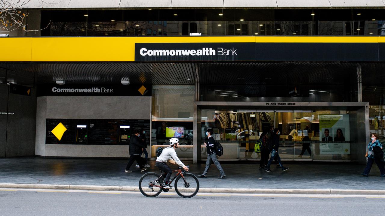 Commonwealth Bank on King William Street in Adelaide