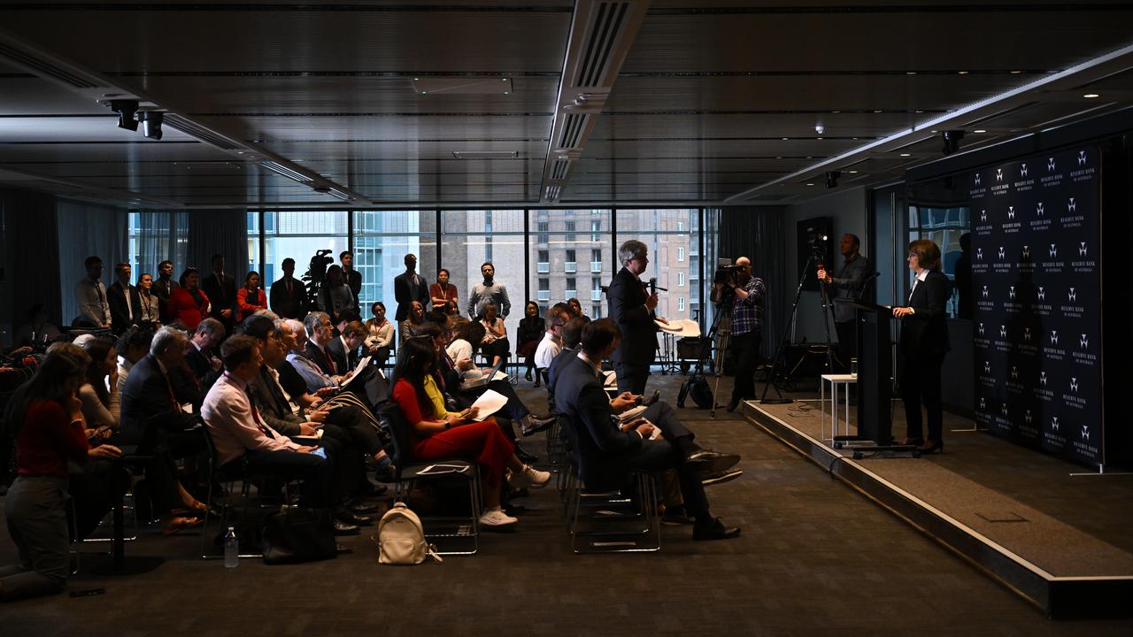 RBA Governor Michele Bullock speaks to media (file)