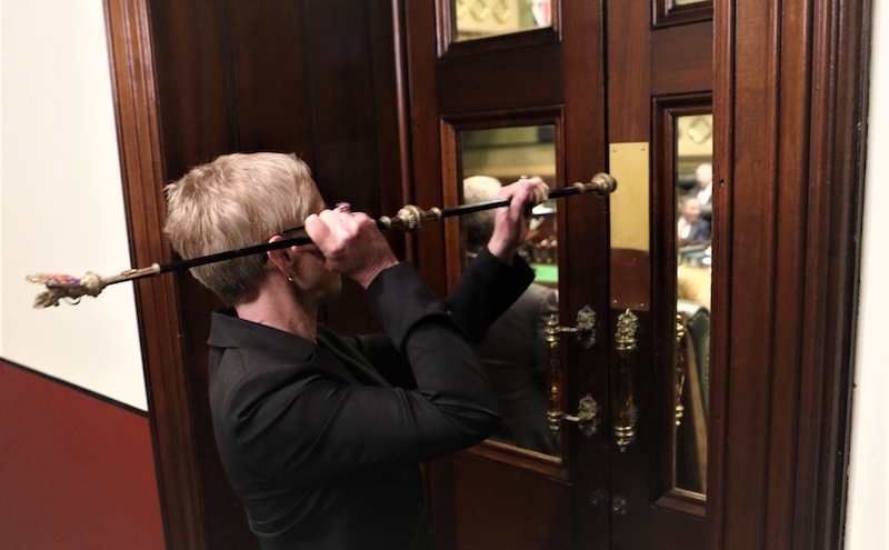 The Usher of the Black Rod. Image: Parliament of NSW, Facebook