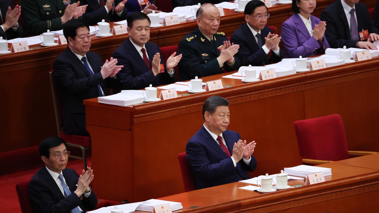 Chinese President Xi Jinping (front C)