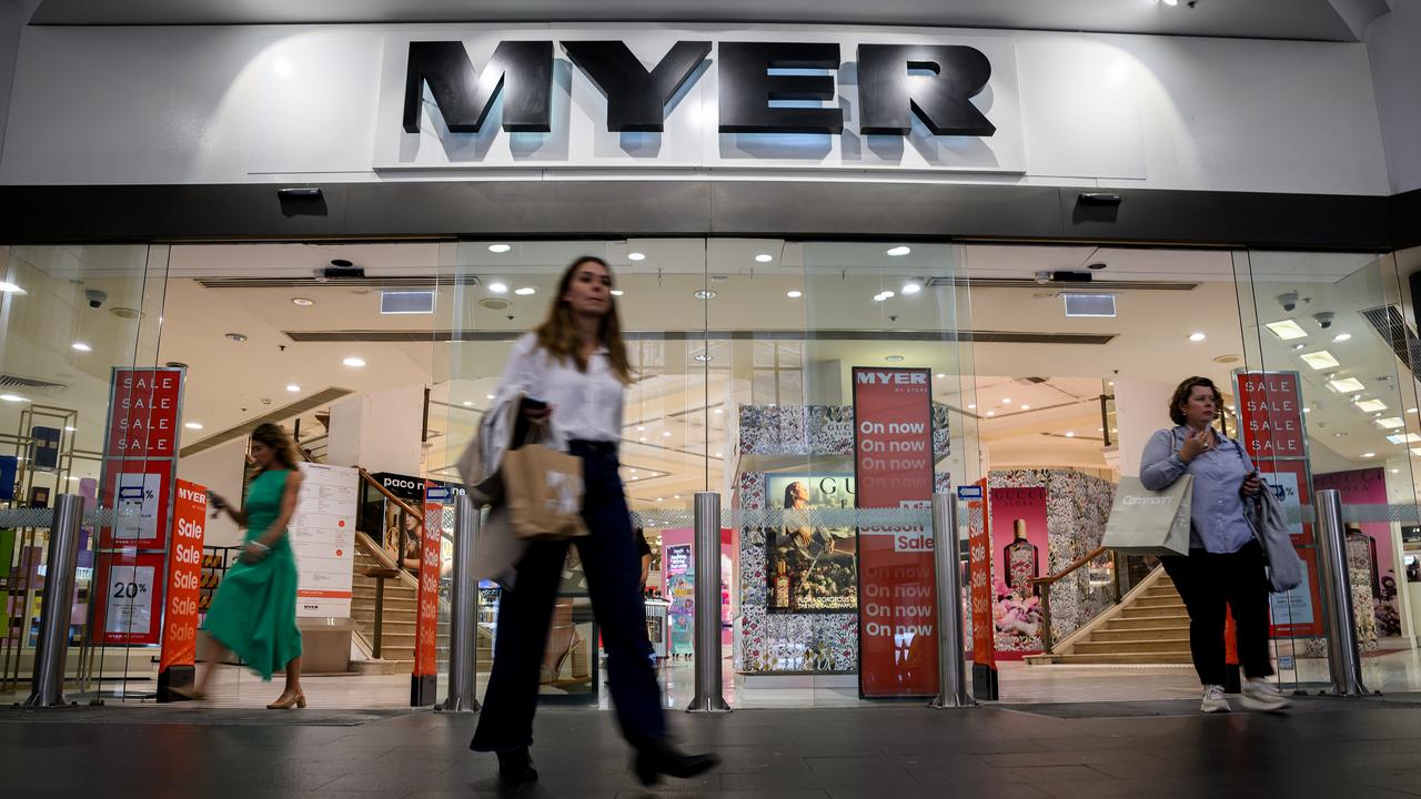 Myer's Pitt St Mall shopfront in Sydney (file image)