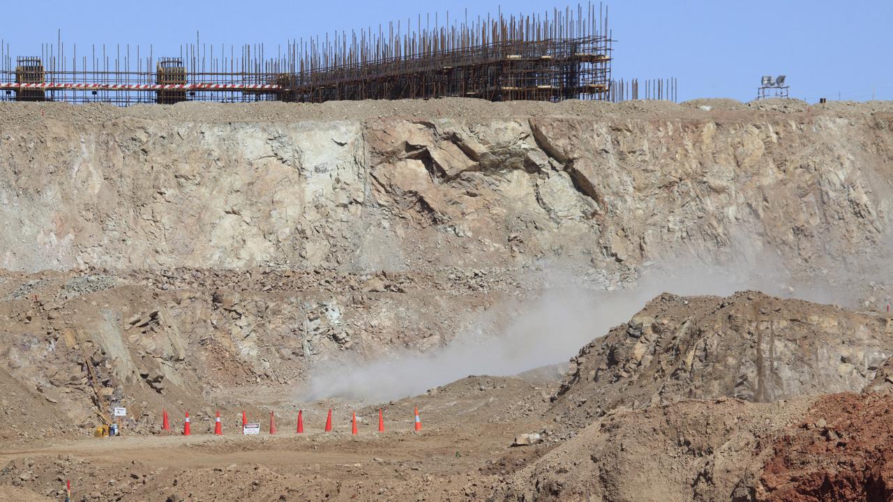 Oyu Tolgoi copper mine in the South Gobi desert in Mongolia