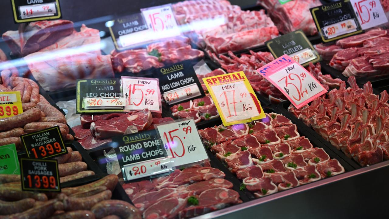 Butchers store at the Queen Victoria Market in Melbourne