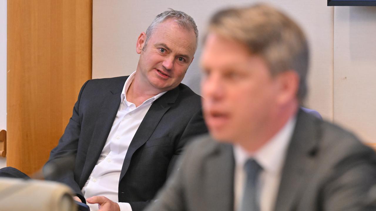 Holmes a Court and Labor national secretary Paul Erickson