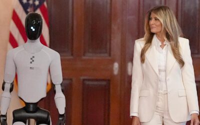 Robot joins Melania Trump to tout AI teachers