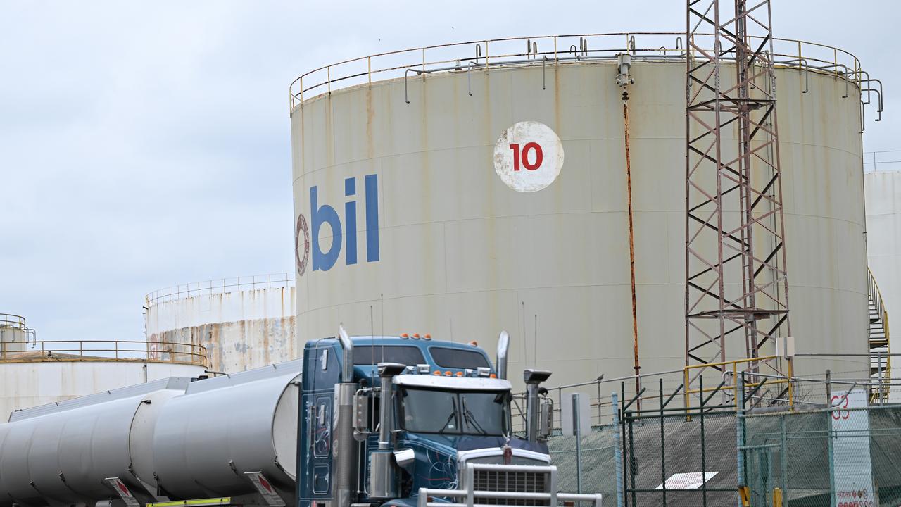 A truck transporting petroleum