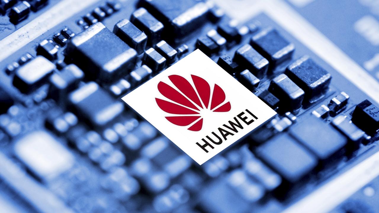 A chip of Huawei in Ji'nan city, China