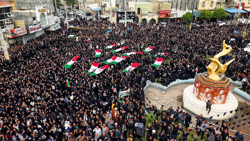 Iranians mourning the death of Ayatollah Khamenei. Image: X