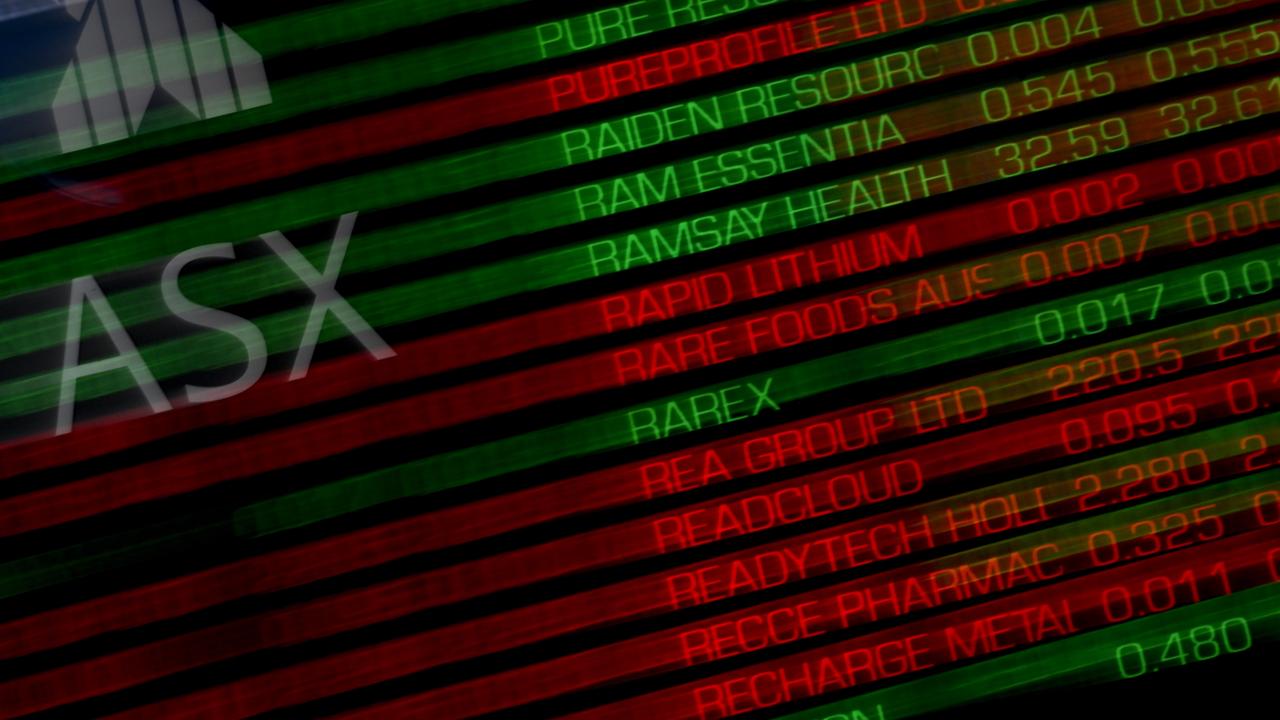 The ASX stock market board (file image)