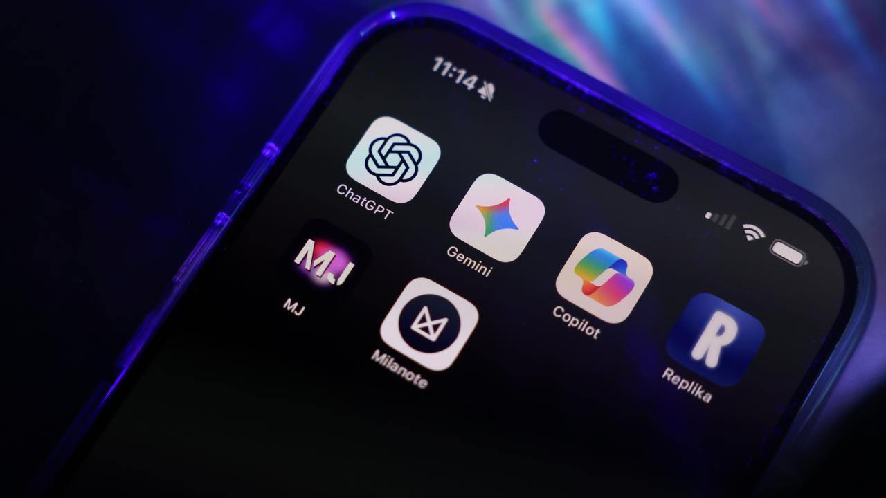 Stock images of Artificial Intelligence (AI) apps