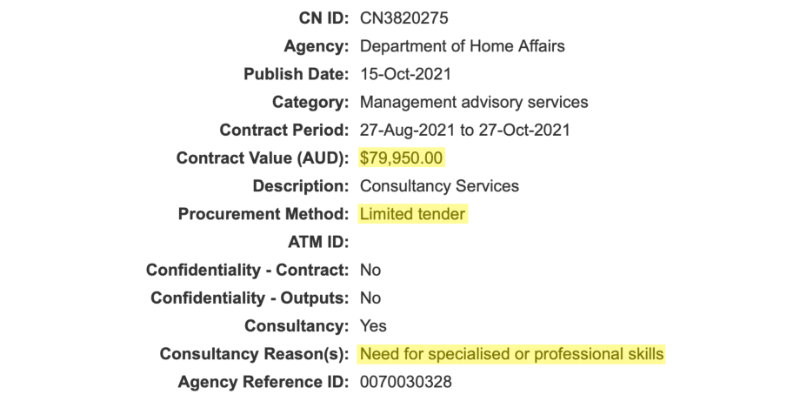 DPG Advisory tender