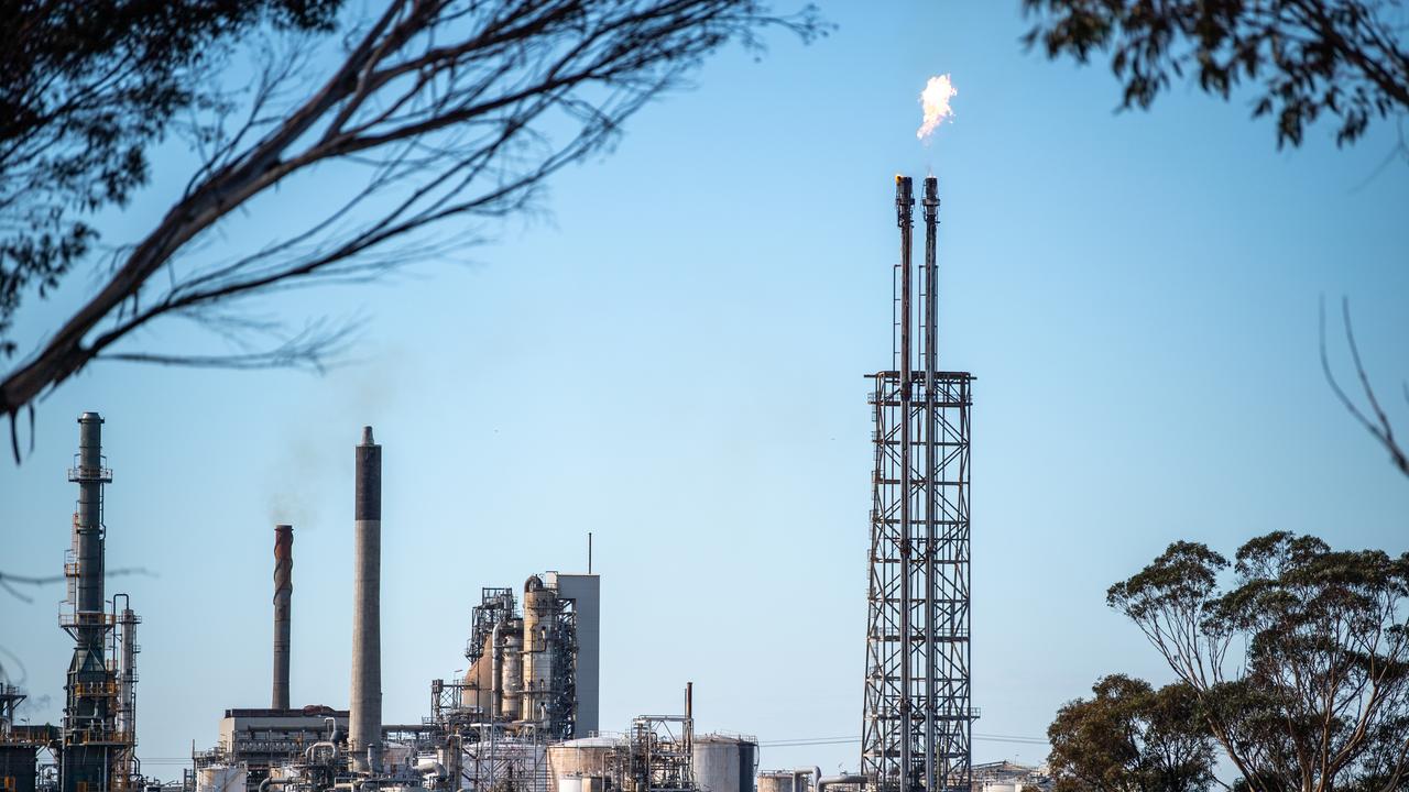 A general view of the Viva Energy Geelong refinery