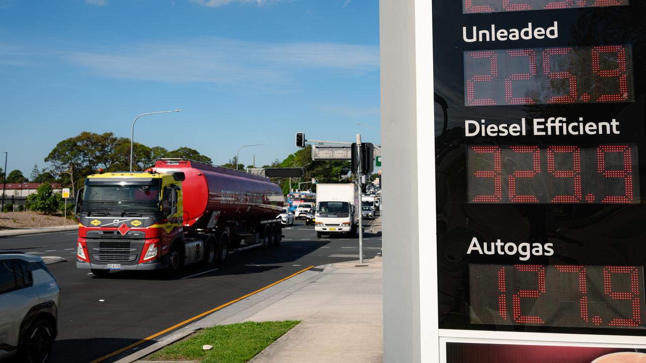 Petrol station price board