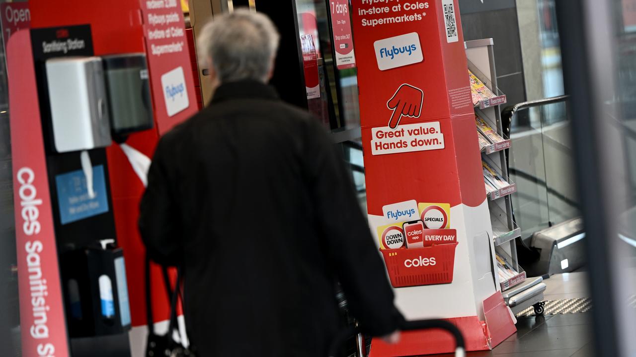 Coles signage (file)