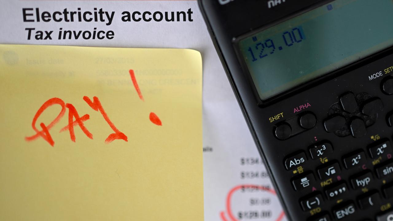 An electricity bill with a calculator (file image)