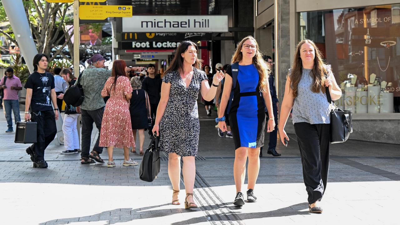 Shoppers in CBD