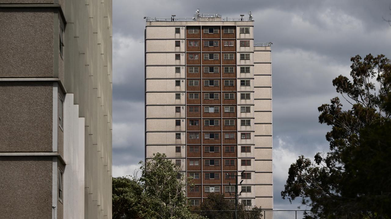 Public housing towers in Melbourne