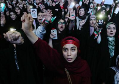 Shares drop, oil rebounds as US and Iran exchange fire